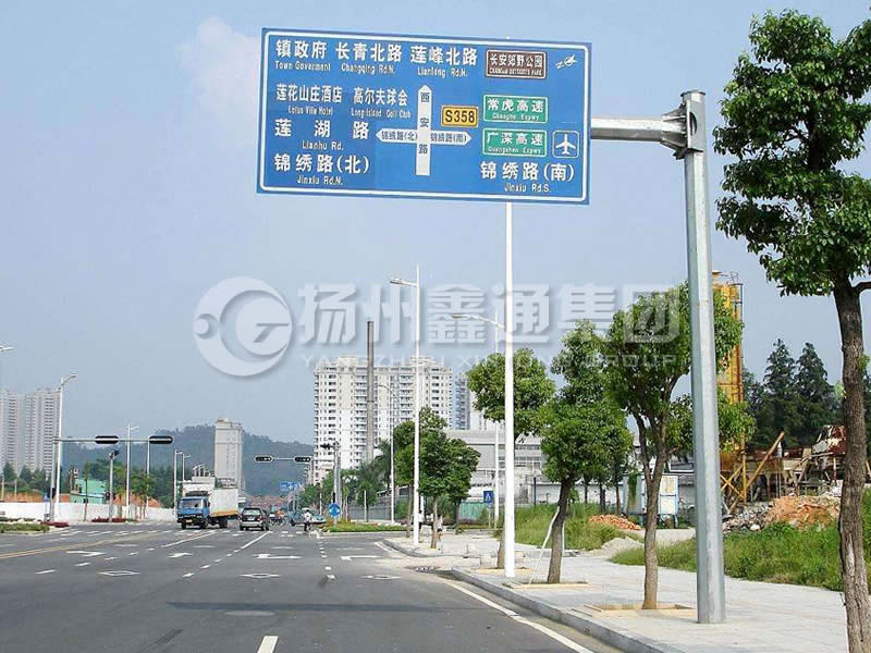 BZG-008，交通標(biāo)志桿，八棱交通標(biāo)志桿